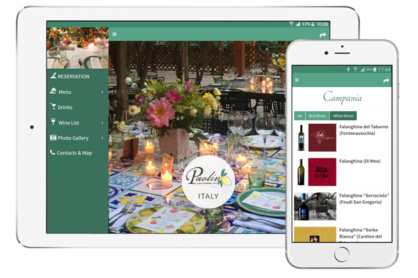 Beacon-Ready App, Ristorante Paolino