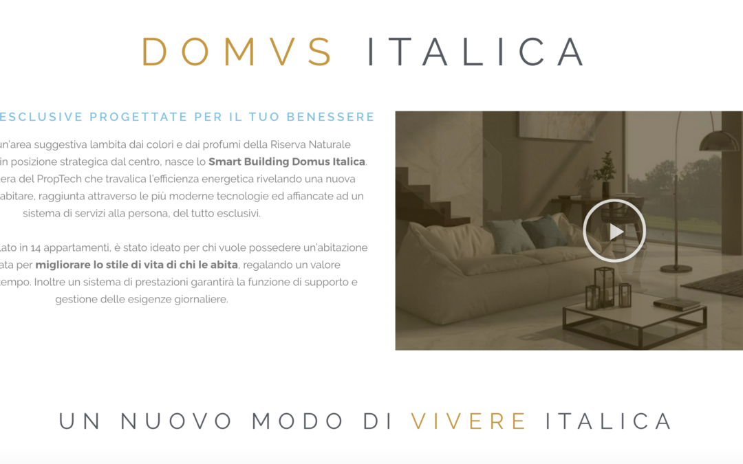 Il progetto Smart Building Domus Italica: una nuova dimensione dell’abitare